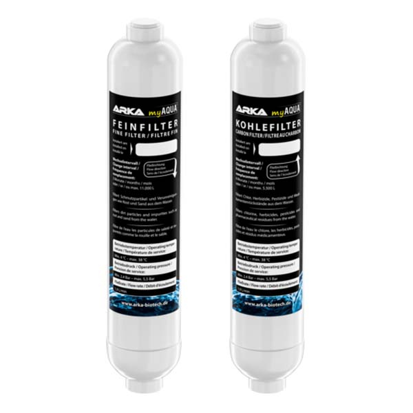 ARKA myAqua 190/380 - Feinfilter & Kohlefilter Set für Umkehrosmoseanlage